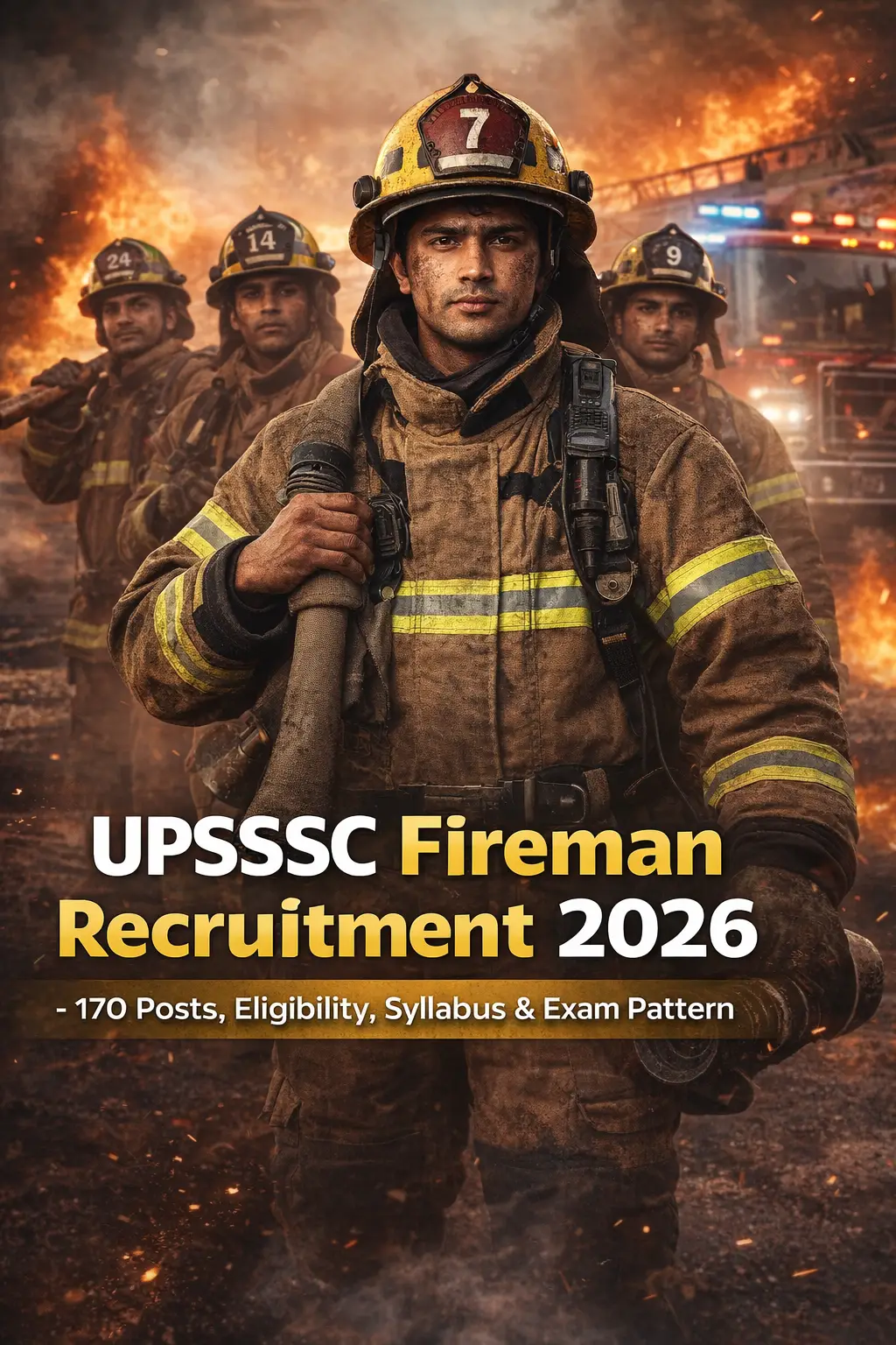 UPSSSC Fireman Recruitment 2026 Apply Online 170 Posts Eligibility Syllabus Exam Pattern